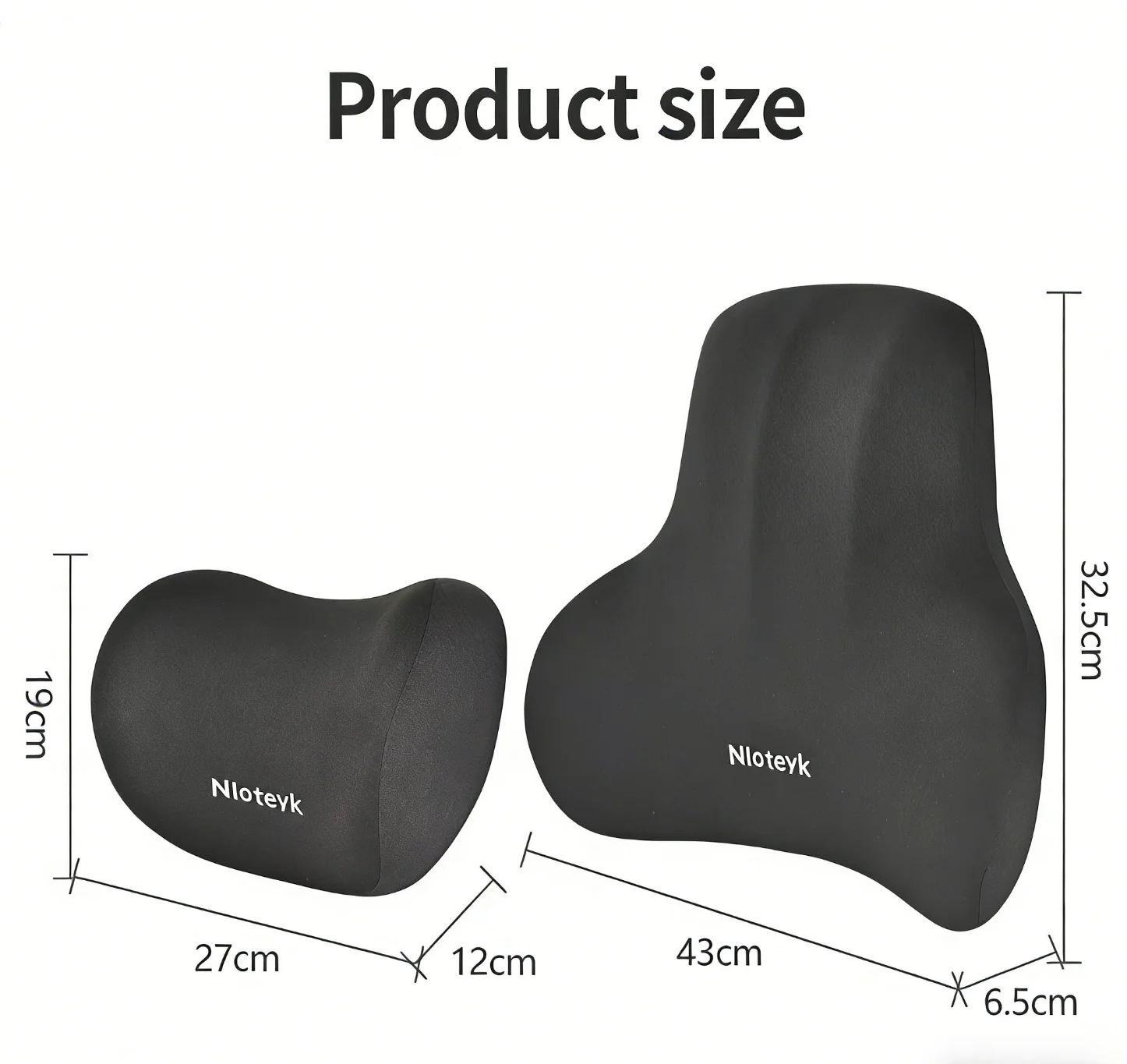 Memory Foam Car Neck Cushion Car Lumbar Support For Car Supplies Universal Neck Pillow Waist Cushion Car Seat Car Accessories - Image 5