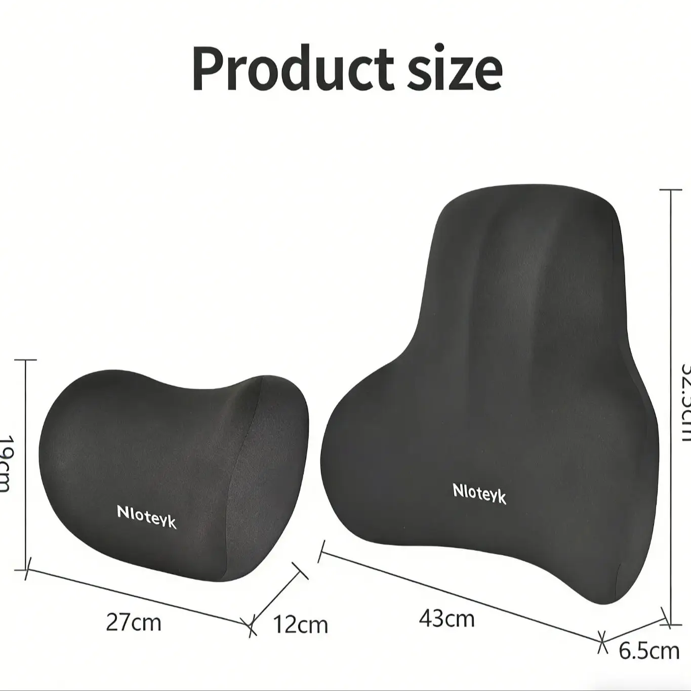 Memory Foam Car Neck Cushion Car Lumbar Support For Car Supplies Universal Neck Pillow Waist Cushion Car Seat Car Accessories - Image 14